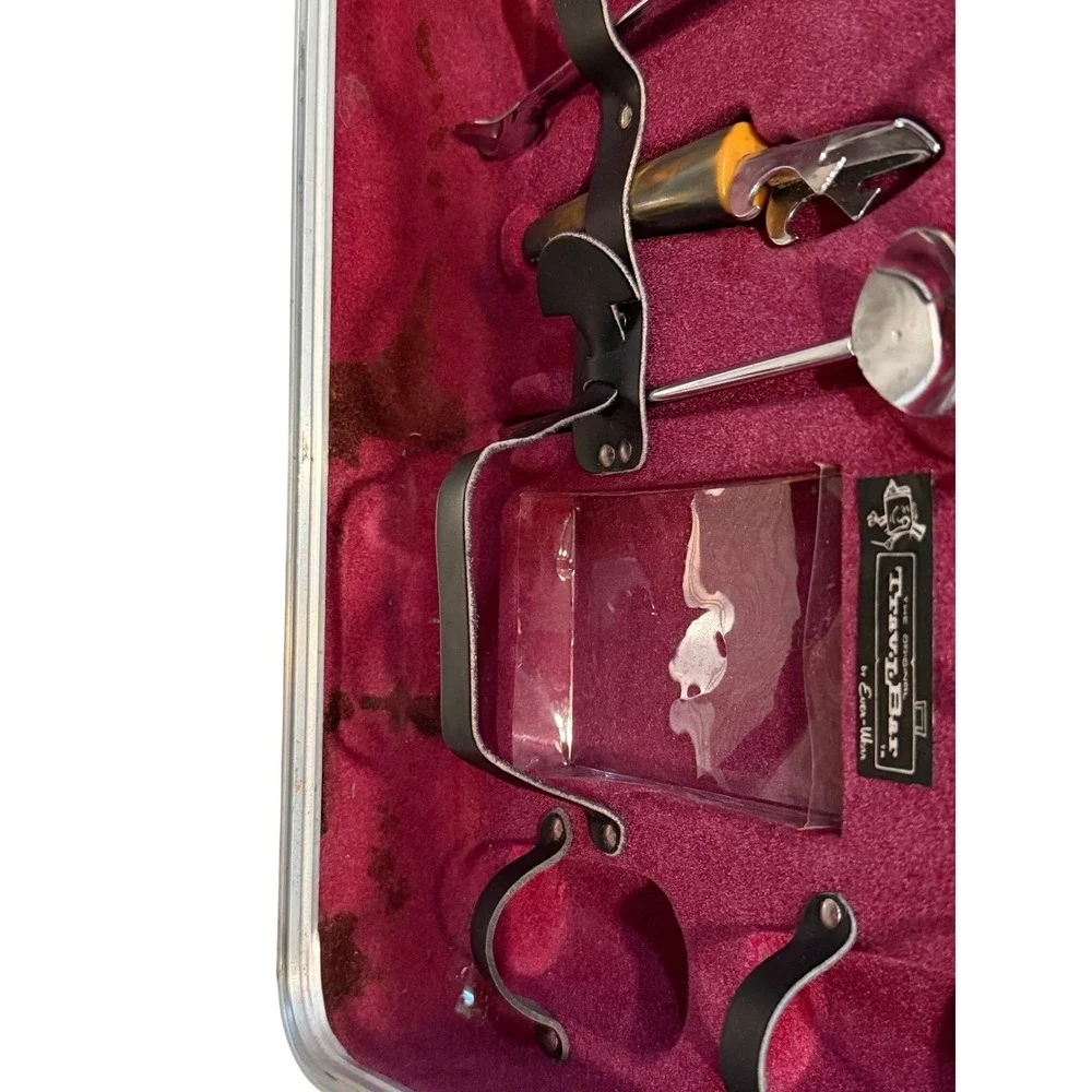 Vintage Excutair‎ 737 Portable Trav-l-Bar Set Travel Kit with Key